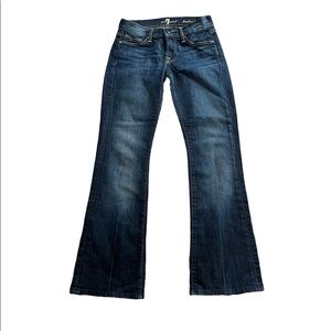7 for all mankind boot cut jeans size 24